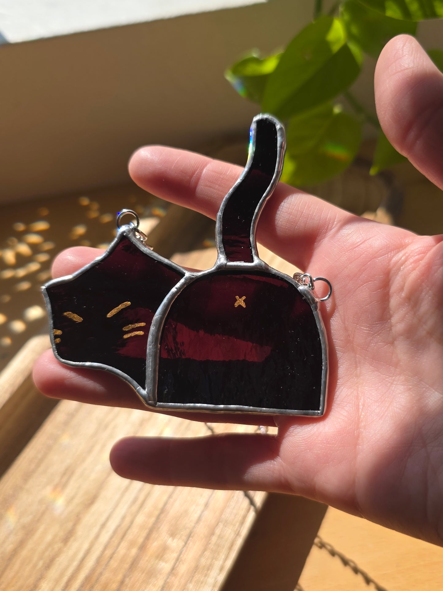 Deep Dark Purple Kitty Butt