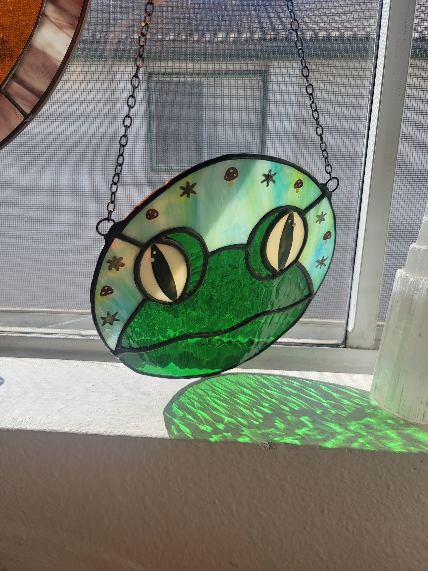 Pond.. James Pond Frog Stained Glass