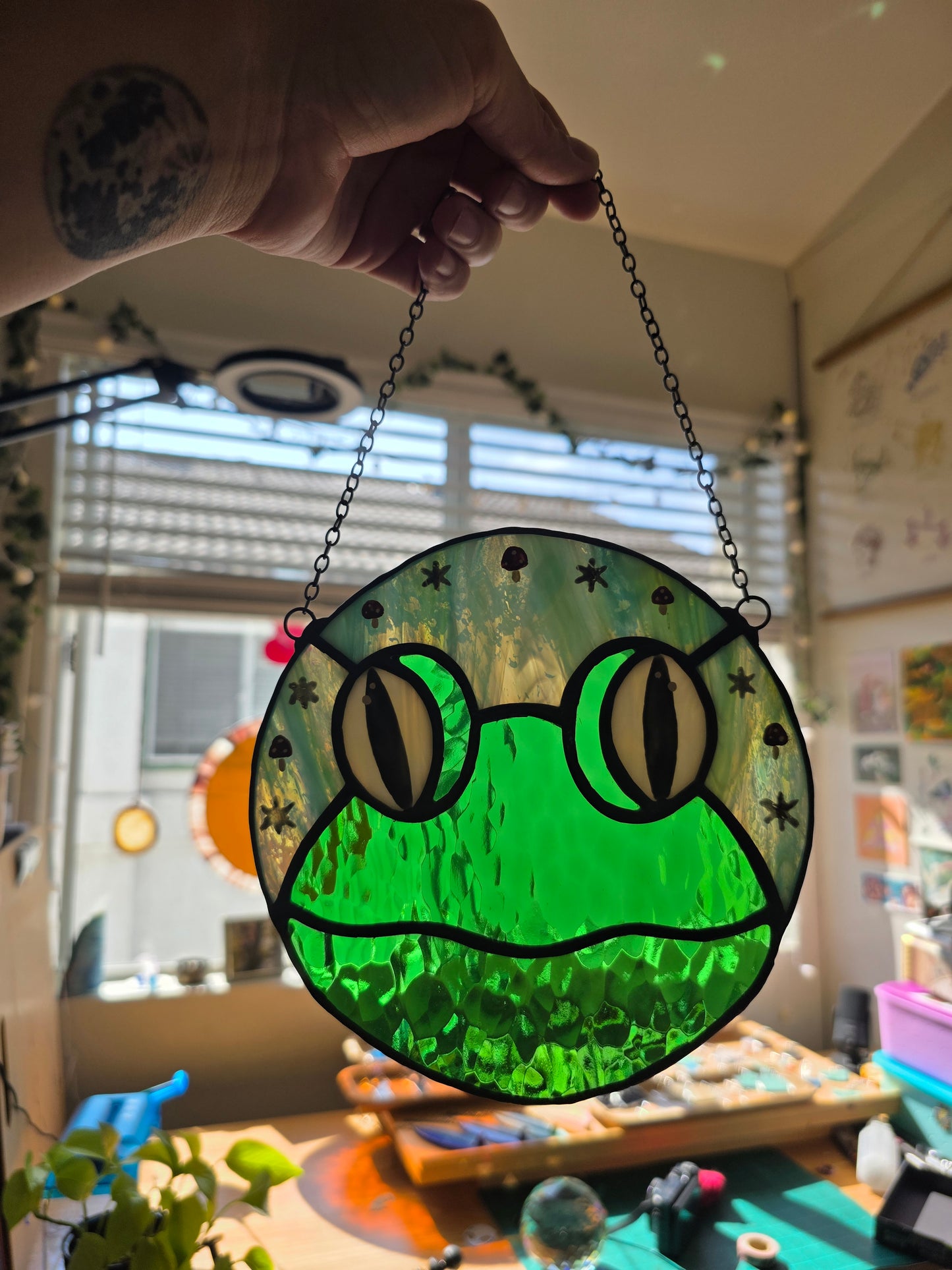 Pond.. James Pond Frog Stained Glass