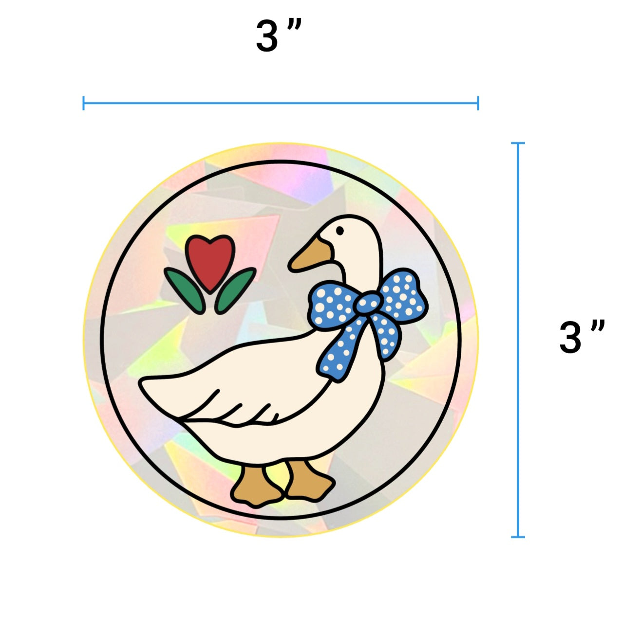 Aunt Rhody Suncatcher Sticker Decal