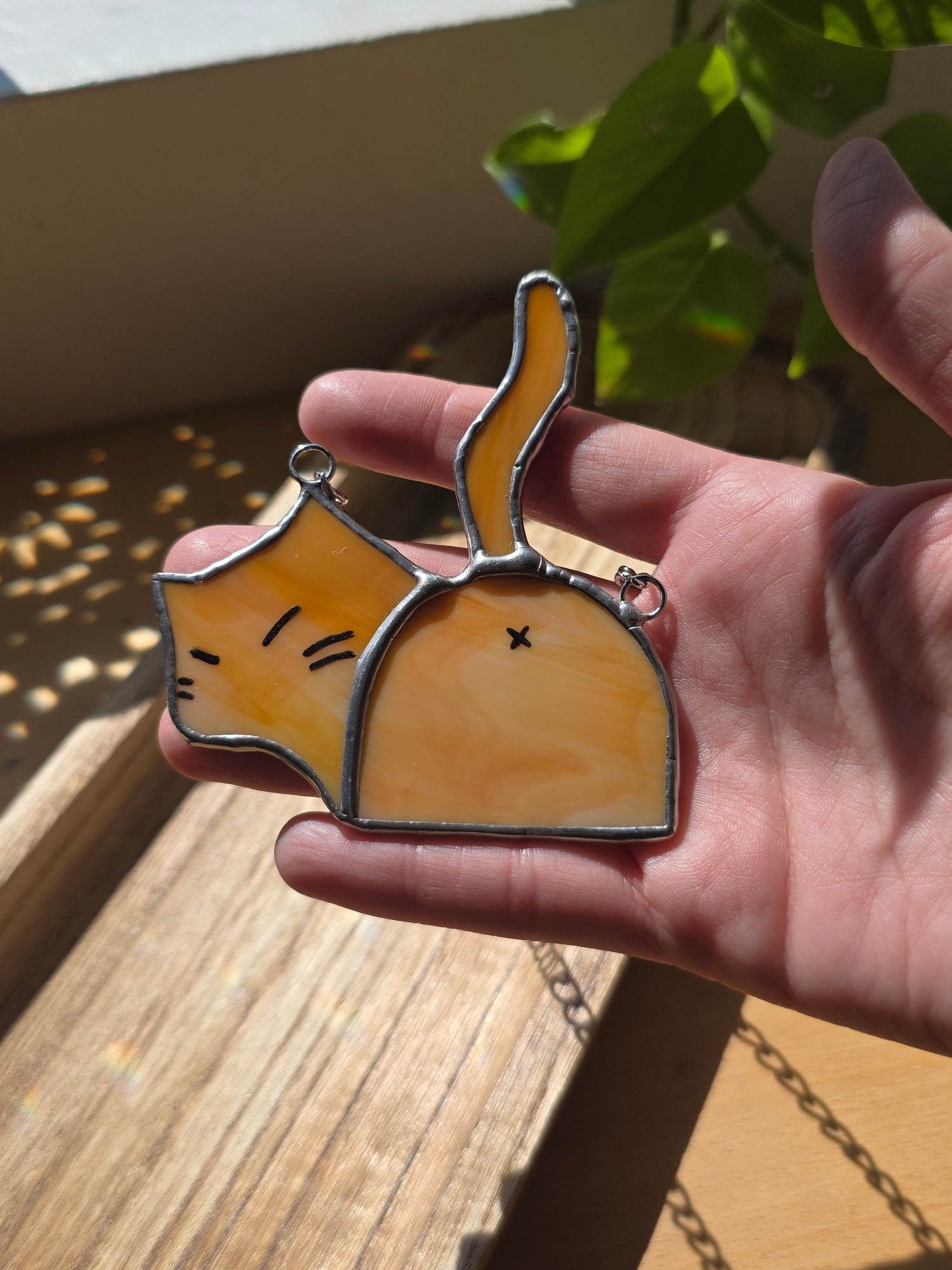 Stained Glass Kitty Butts