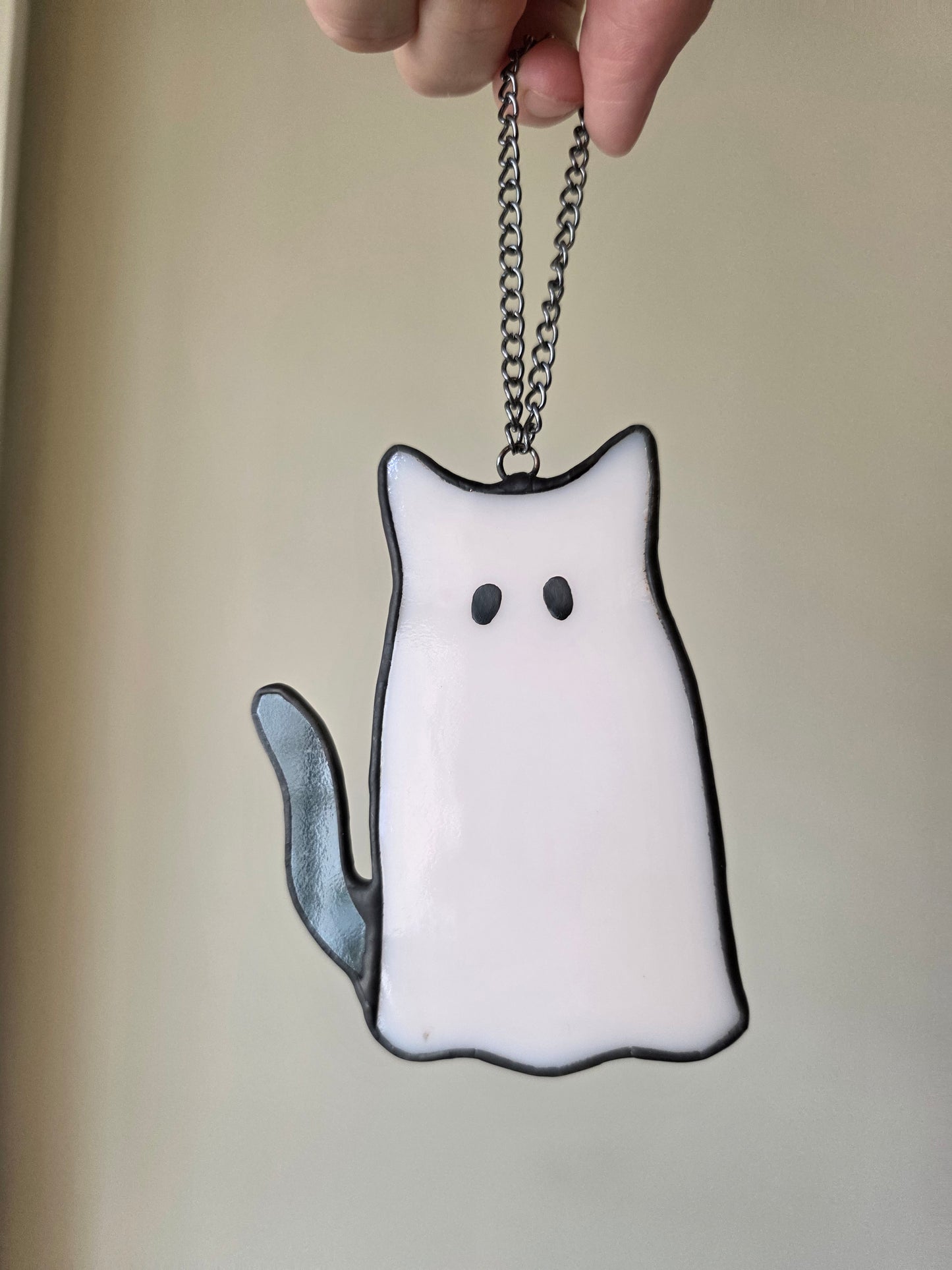 Stained Glass Ghost Kitty