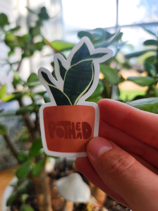 Plant Lover - Pothead - Vinyl Sticker