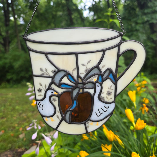 Marmalade Goose Coffee Mug Stained Glass