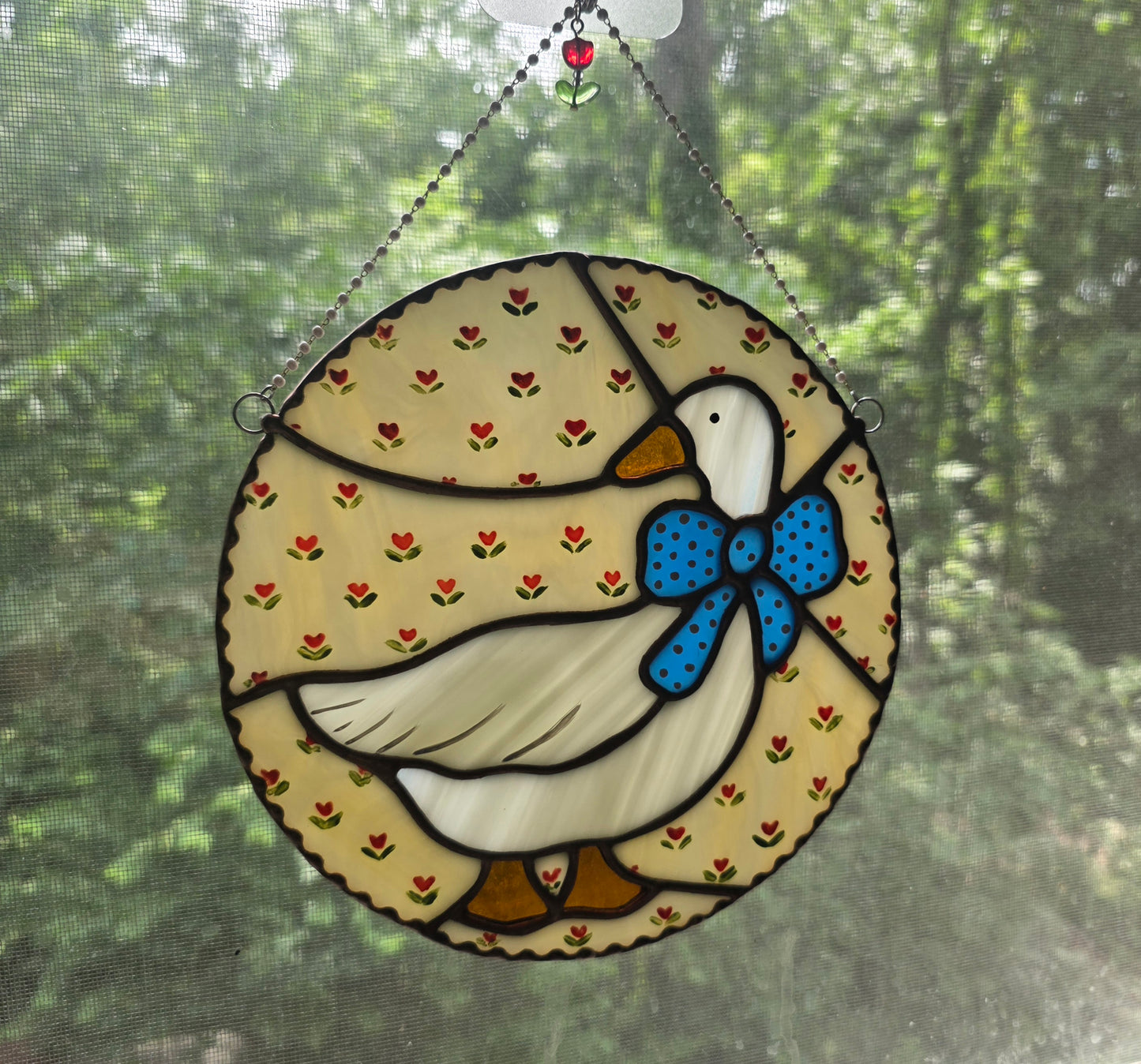 Aunt Rhody Goose Stained Glass