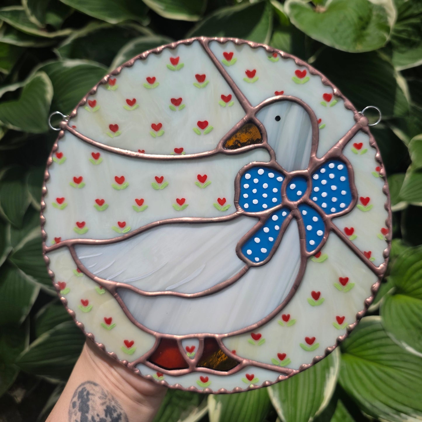 Aunt Rhody Goose Stained Glass