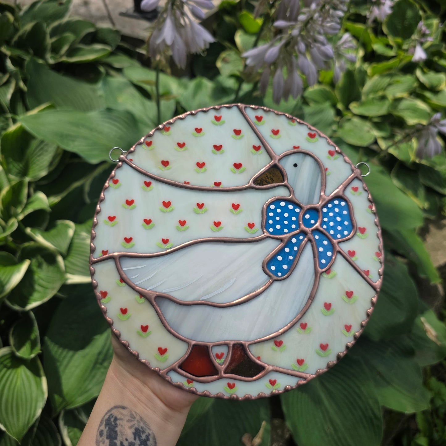 Aunt Rhody Goose Stained Glass