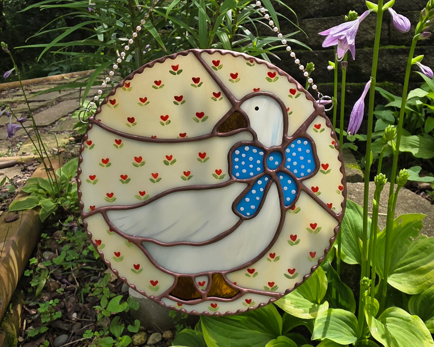 Aunt Rhody Goose Stained Glass
