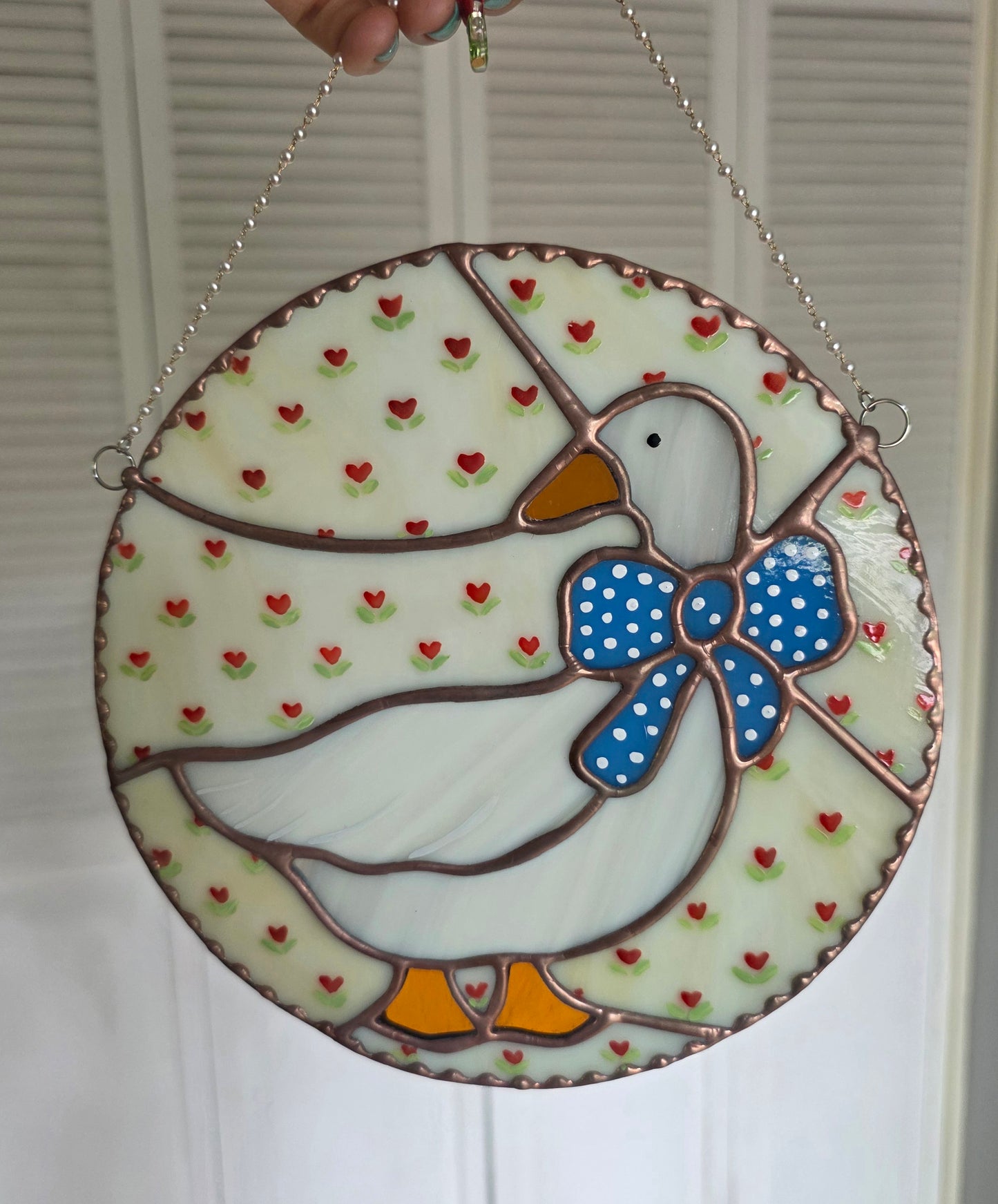 Aunt Rhody Goose Stained Glass