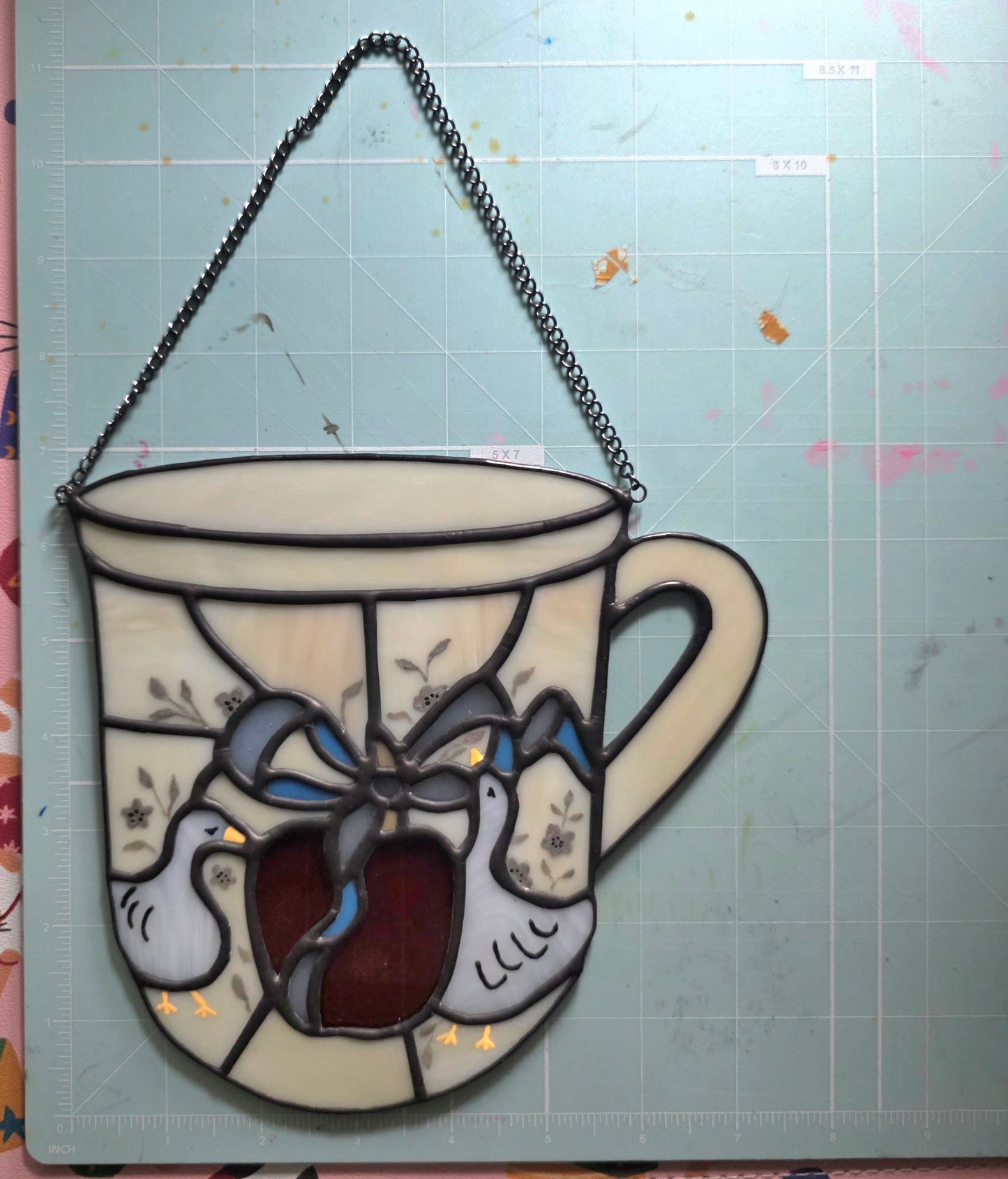 Marmalade Goose Coffee Mug Stained Glass
