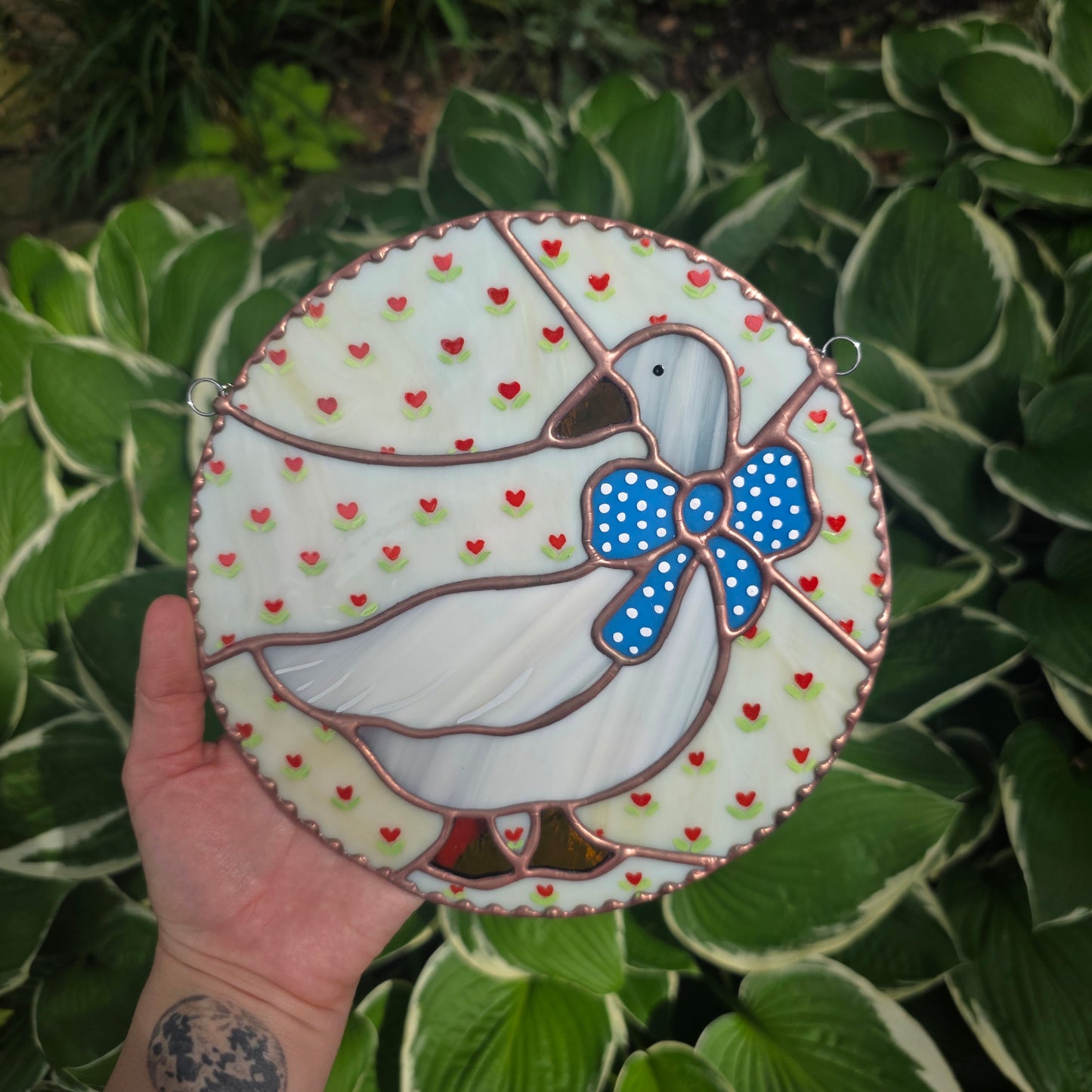 Aunt Rhody Goose Stained Glass