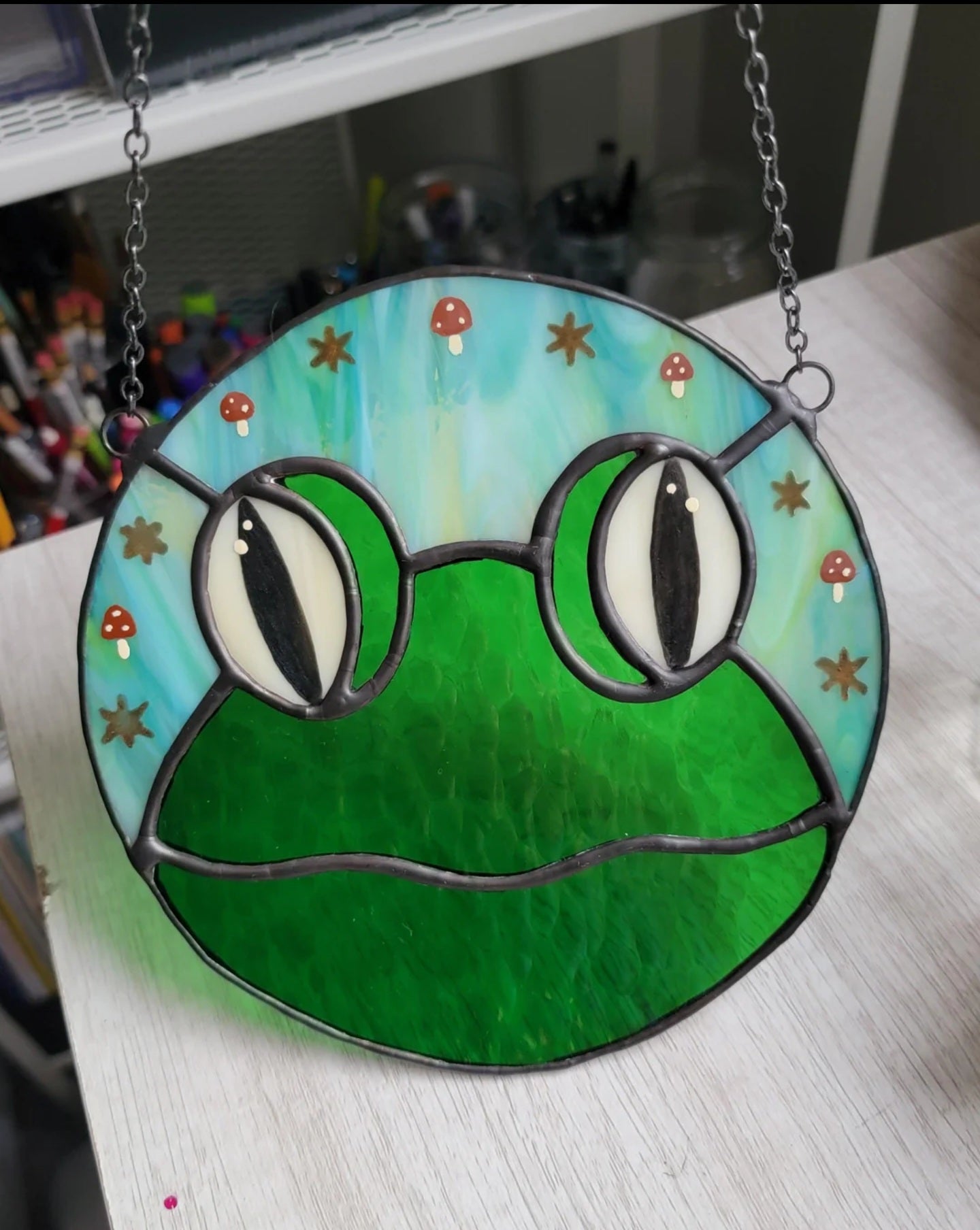 Pond.. James Pond Frog Stained Glass