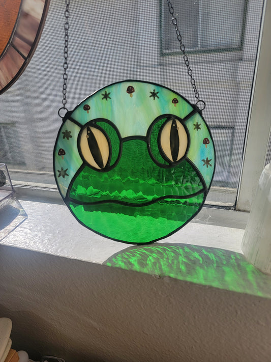 Pond.. James Pond Frog Stained Glass