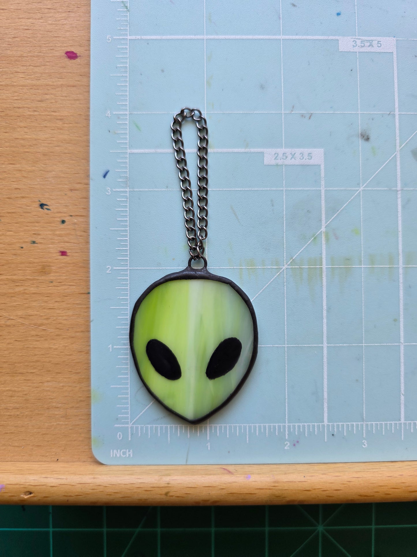Stained Glass Alien 1