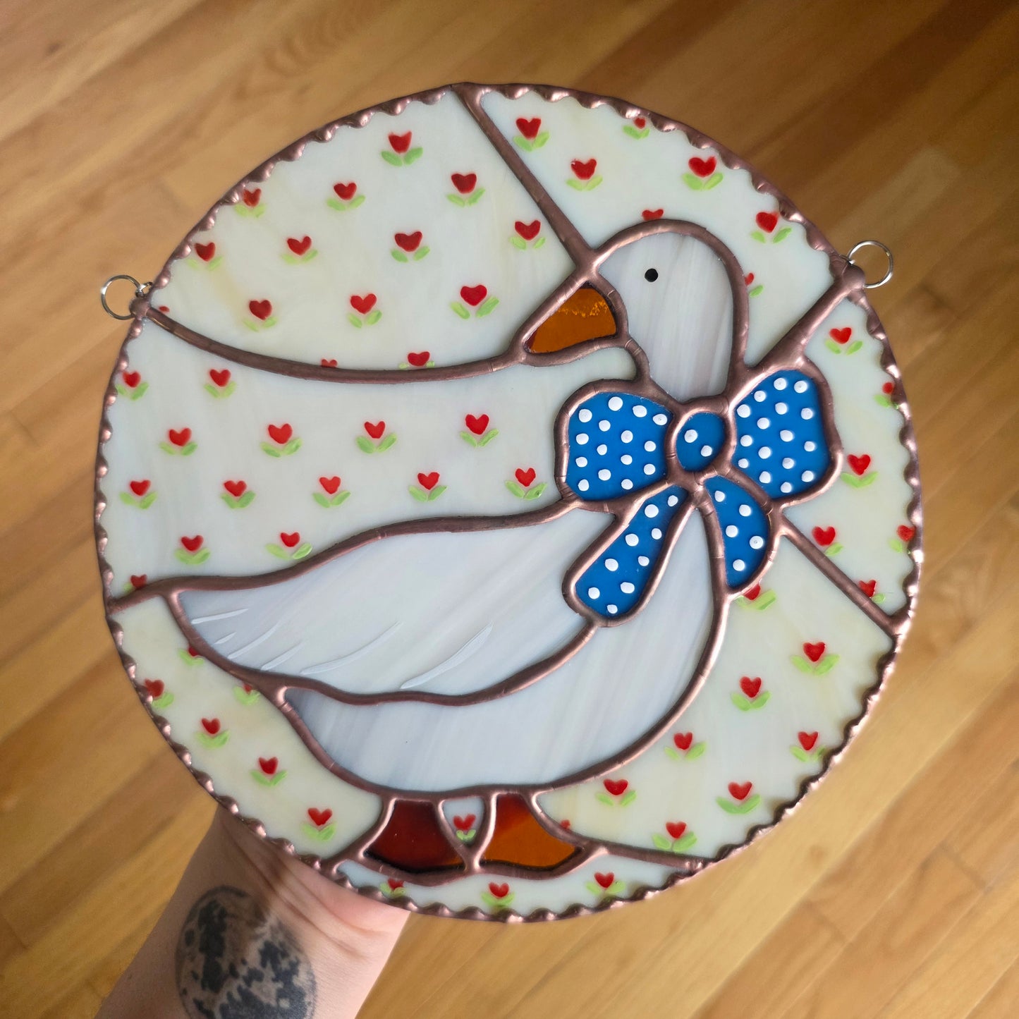 Aunt Rhody Goose Stained Glass