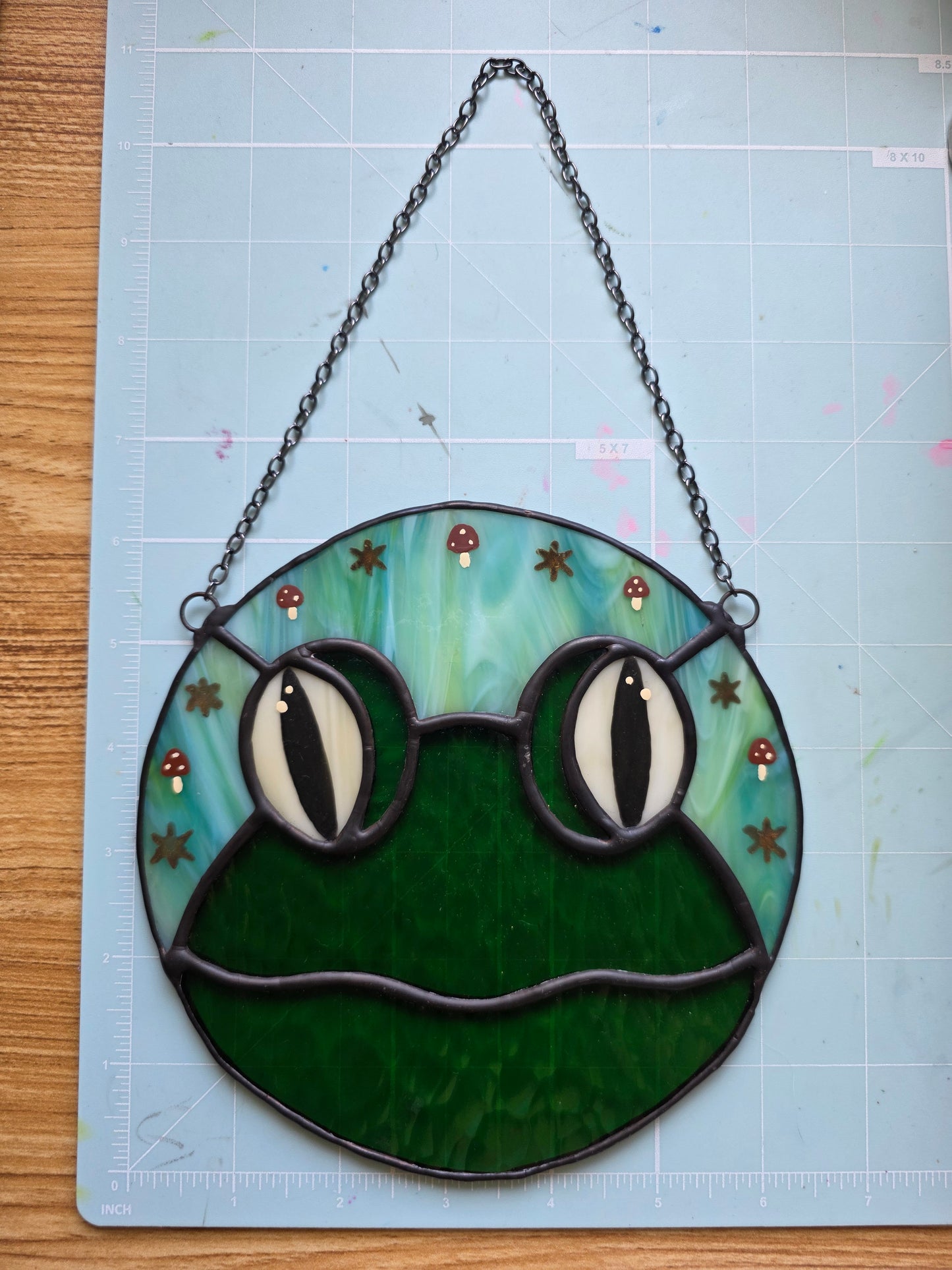 Pond.. James Pond Frog Stained Glass