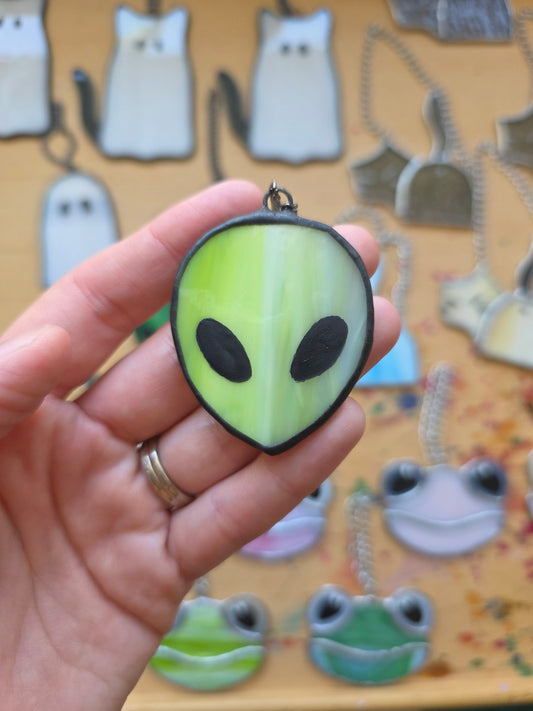 Stained Glass Alien 1