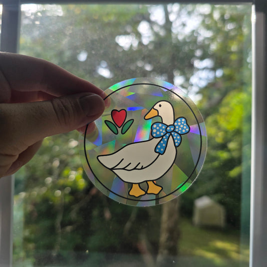 Aunt Rhody Goose Suncatcher Window Sticker Decal