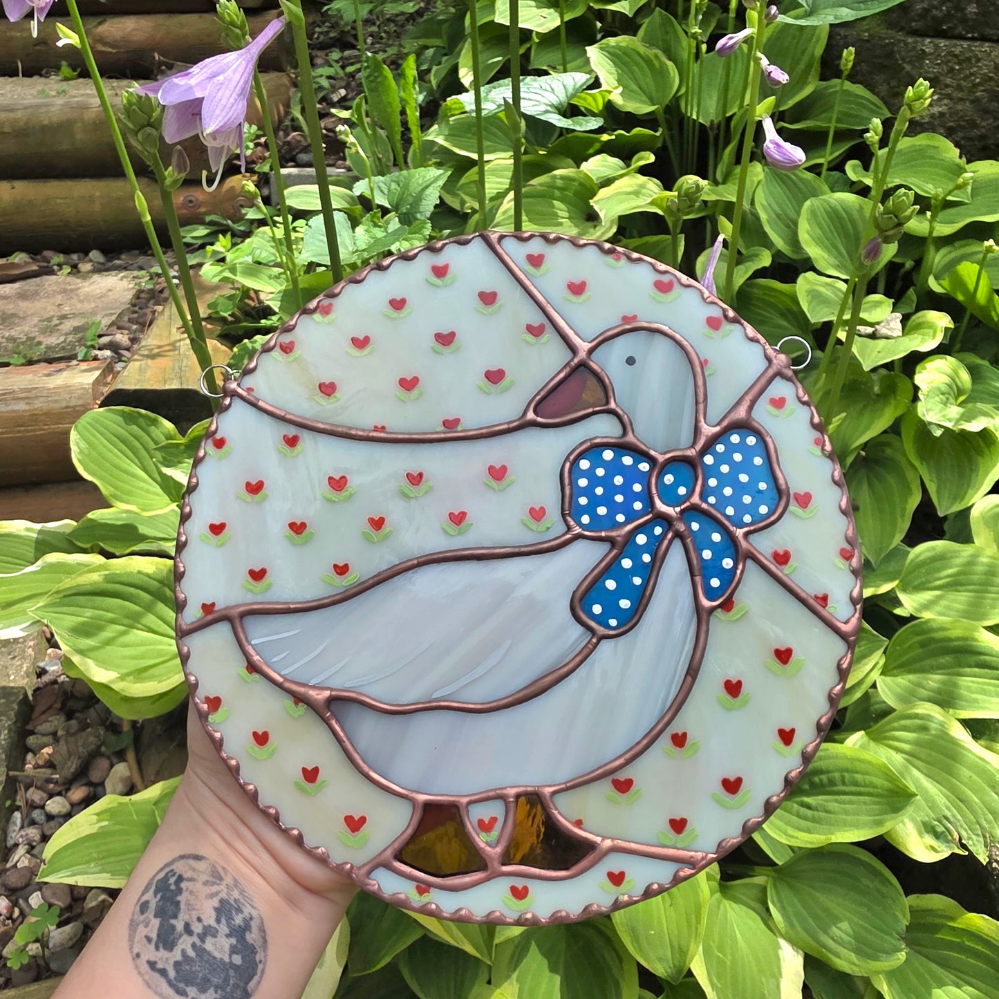 Aunt Rhody Goose Stained Glass